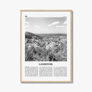 Landstuhl Germany Print: Black and White Photography, Archival Quality