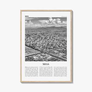 Mesa Print Black and White, Mesa Wall Art, Mesa Poster, Mesa Photo, Mesa Wall Décor, Arizona, USA, United States