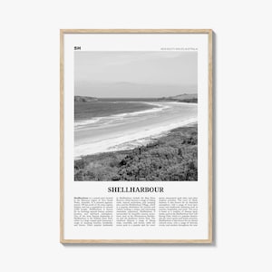 Shellharbour Print Black and White, Shellharbour Wall Art, Shellharbour Poster, Shellharbour Photo, Shellharbour Décor, Shellharbour Map