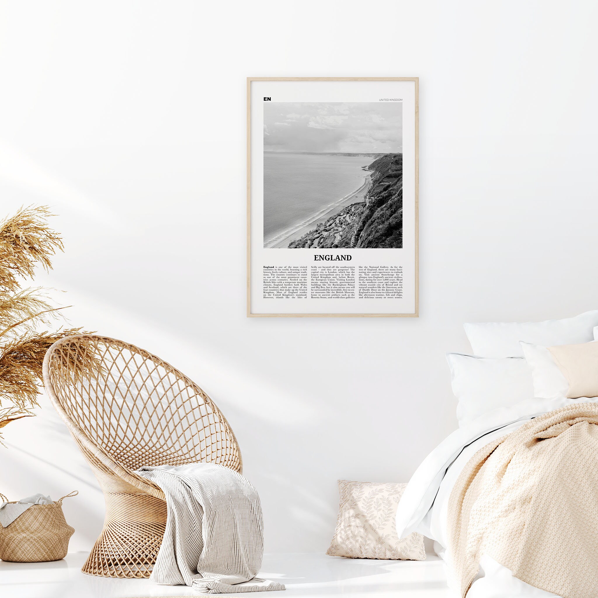 England Print Black and White England Wall Art England Etsy