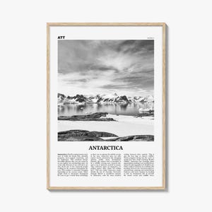 Antarktis Print Schwarzweiß, Antarktis, Wandkunst, Antarktis Poster, Antarktis Foto, Antarktis Wanddeko, Antarktis Karte