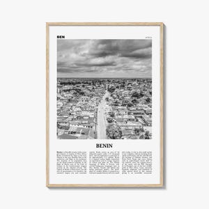 Benin Print Black and White, Benin Wall Art, Benin Poster, Benin Photo, Benin Wall Decor, Bénin, Dahomey, Cotonou, Porto-Novoa, Africa