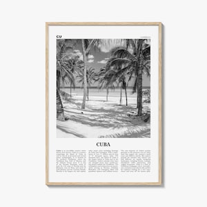 Stampa Cuba in bianco e nero n. 3, arte murale cubana, poster cubano, foto cubana, decorazione murale cubana, stampa artistica country, Avana, cubano, caraibico