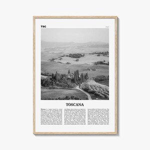 Toscana Print Black and White, Toscana Wall Art, Toscana Poster, Toscana Photo, Toscana Wall Décor, Toscana Map