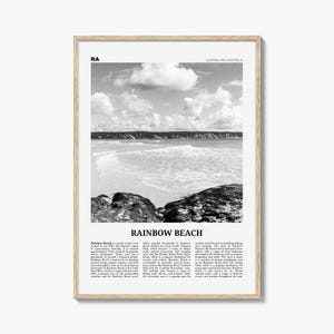 Impression plage arc-en-ciel noir et blanc, art plage arc-en-ciel, affiche plage arc-en-ciel, photo plage arc-en-ciel, décoration plage arc-en-ciel, carte plage arc-en-ciel