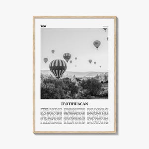 Stampa di Teotihuacan in bianco e nero, Arte murale di Teotihuacan, Poster di Teotihuacan, Foto di Teotihuacan, Decorazione murale di Teotihuacan, Messico