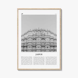 Jaipur Print Black and White, Jaipur Wall Art, Jaipur Poster, Jaipur Photo, Jaipur Wall Décor, India, Rajasthan