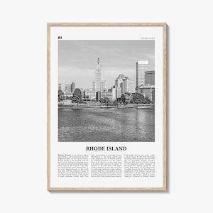 Rhode Island Print Black and White No 2, Rhode Island Wall Art, Rhode Island Poster, Rhode Island Photo, USA, United States, North America