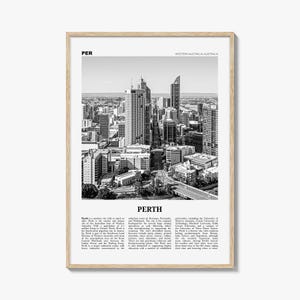 Perth Print Schwarzweiß, Perth Wand Kunst, Perth Poster, Perth Foto, Perth Wand Dekor, Stadt Print, Western Australia, Ozeanien