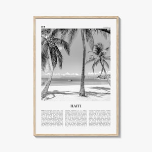 Haiti Print Black and White No 3, Haiti Wall Art, Haiti Poster, Haiti Photo, Haiti Wall Decor, Haïti, Ayiti, Hayti, Haitian, Domican
