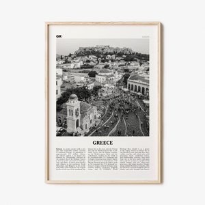 Greece Print Black and White No 1, Greece Wall Art, Greece Poster, Greece Photo, Greece Wall Decor, Ελλάδα, Greek, Hellas, Athens, Europe