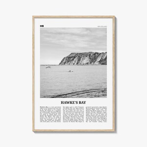 Hawkes Bay Print Schwarzweiß, Hawkes Bay Wandkunst, Hawkes Bay Poster, Hawkes Bay Foto, Hawkes Bay Karte, Hawkes Bay Dekor, Neuseeland