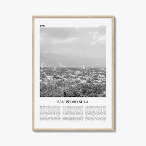 San Pedro Sula Print Black and White, San Pedro Sula Wall Art, San Pedro Sula Poster, San Pedro Sula Photo, San Pedro Sula Décor, Honduras