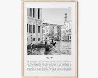 Italy Print Black and White No 1, Italy Wall Art, Italy Poster, Italy Photo, Italy Decor, Italia, Italian, L'Italia, Repubblica Italiana