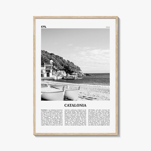 Katalonien Print Schwarzweiß, Katalonien Wandkunst, Katalonien Poster, Katalonien Foto, Catalunya, Catalonha, Cataluña, Spain, España