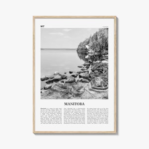 Manitoba Print Black and White, Manitoba Wall Art, Manitoba Poster, Manitoba Photo, Manitoba Wall Décor, Winnipeg, Canada, Hudson Bay