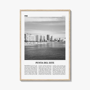Punta Del Este Print Black and White, Punta Del Este Wall Art, Punta Del Este Poster, Punta Del Este Photo, Punta Del Este Décor, Uruguay