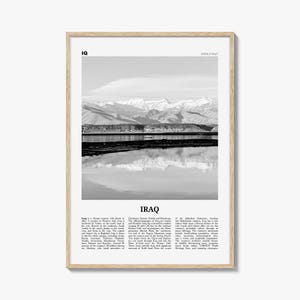 Stampa Iraq in bianco e nero, Arte murale Iraq, Poster Iraq, Foto Iraq, Decorazioni murali Iraq, Arabo, Komari, Eraq, Baghdad, Persiano, Medio Oriente