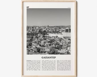 Gaziantep Print Black and White, Gaziantep Wall Art, Gaziantep Poster, Gaziantep Photo, Gaziantep Wall Décor, Gaziantep Map, Turkey