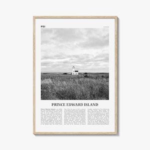 Prins Edwardeiland afdrukken zwart-wit, Prins Edwardeiland kunst aan de muur, Prins Edwardeiland poster, Prins Edwardeiland foto, Canada