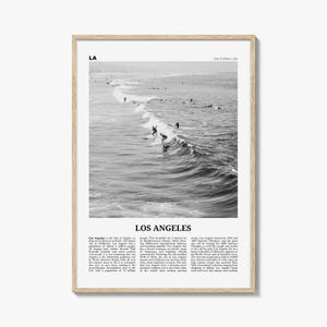 Los Angeles Print Black and White No 3, Los Angeles Wall Art, Los Angeles Poster, Los Angeles, LA, California, USA, United States