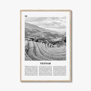 Vietnam Print schwarz weiß Nr. 3, Vietnam Wandkunst, Vietnam Poster, Vietnam Foto, Vietnam Wanddekoration, Việt Nam, Ho Chi Minh, Hanoi