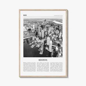 Boston Print Black and White No 1, Boston Wall Art, Boston Poster, Boston Photo, Boston Decor, Massachusetts, USA, United States, America