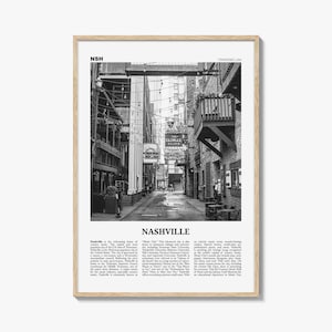 Nashville Print Black and White No 3, Nashville Wall Art, Nashville Poster, Nashville Photo, Tennessee, USA, United States, North America