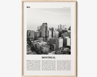Montreal Print Black and White No 3, Montreal Wall Art, Montreal Poster, Montreal Photo, Montreal Decor, Quebec, Canada, Montréal