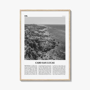 Cabo San Lucas print zwart-wit, Cabo San Lucas muurkunst, Cabo San Lucas poster, Cabo San Lucas foto, Cabo San Lucas muur, Mexico