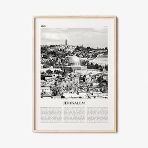 Jerusalem Print Black and White, Jerusalem Wall Art, Jerusalem Poster, Jerusalem Photo, Jerusalem Decor, Israel, ירושלים ישראל Middle East