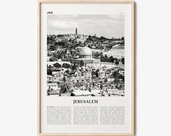 Jerusalem Print Black and White, Jerusalem Wall Art, Jerusalem Poster, Jerusalem Photo, Jerusalem Decor, Israel, ירושלים ישראל Middle East