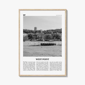 West Point Print Black and White, West Point Wall Art, West Point Poster, West Point Photo, West Point Map, West Point Wall Decor, New York