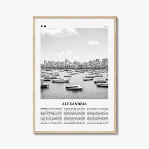 Alexandria Print Schwarzweiß Ägypten, Alexandria Wandkunst, Alexandria Poster, Alexandria Foto, Alexandria Wanddekor, الإسكندرية Afrika