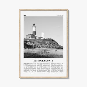 Suffolk County Print Black and White, Suffolk County Wall Art, Suffolk County Poster, Suffolk County Photo, Suffolk Wall Décor, Suffolk Map