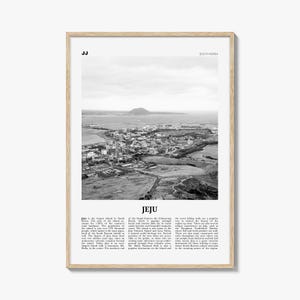 Jeju Island Print Schwarzweiß, Jeju Wandkunst, Jeju Poster, Jeju Foto, Jeju Wanddekor, Jeju Island, tasche, Sammu-samda-do
