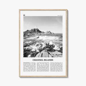 Kanalinseln Print Schwarz Weiß England Nr. 2, Kanalinseln Wandkunst, Kanalinseln Poster, Kanalinseln Foto, England