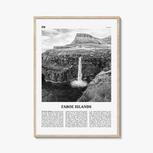 Färöer-Inseln Poster Schwarzweiß, Färöer-Inseln, Wandkunst, Färöer-Inseln Poster, Färöer-Inseln Foto, Färöer, Færøerne, Tórshavn, Europa