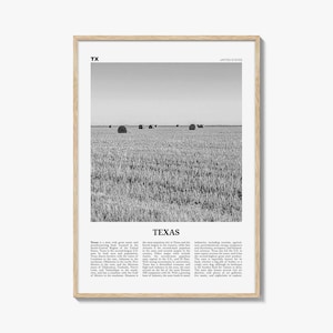 Texas Print Black and White No 3, Texas Wall Art, Texas Poster, Texas Photo, Texas Wall Décor, Texas Map, United States
