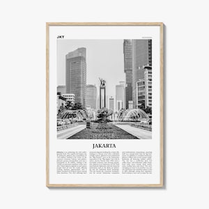 Jakarta Print Black and White No 1, Jakarta Wall Art, Jakarta Poster, Jakarta Photo, Jakarta Wall Decor, City Art Print, Indonesia, Asia