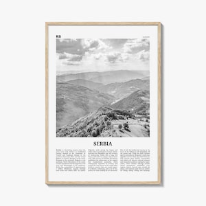 Serbia Print Black and White, Serbia Wall Art, Serbia Poster, Serbia Photo, Serbia Wall Decor, Србија, Srbija, Belgrade, Balkan, Europe