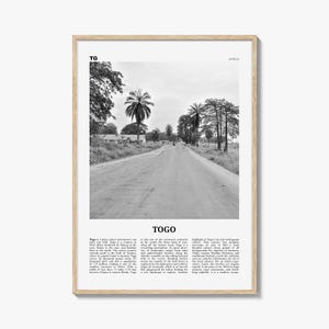 Stampa Togo in bianco e nero, Arte murale Togo, Poster Togo, Foto Togo, Decorazioni murali Togo, Togolaise, Togolese, Lomé, Lome, Africa
