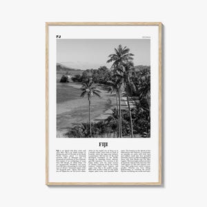 Fiji Print Black and White No 1, Fiji Wall Art, Fiji Poster, Fiji Photo, Fiji Wall Decor, Suva Print, Vanuatu Art, Viti, Levu, Suva