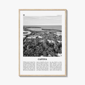 Captiva Print zwart-wit nr. 2, Captiva Island-muurkunst, Captiva Island-poster, Captiva Island-foto, Florida, VS, Verenigde Staten
