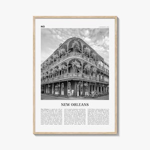 New Orleans Print Black and White No 1, New Orleans Wall Art, New Orleans Poster, New Orleans Photo, Louisiana Print, La Nouvelle-Orléans