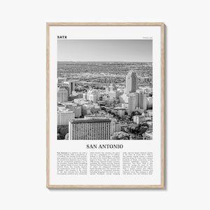 San Antonio Print Black and White No 1, San Antonio Wall Art, San Antonio Poster, San Antonio Photo, Texas, USA, United States, America