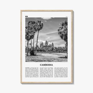 Cambodia Print Black and White No 1, Cambodia Wall Art, Cambodia Poster, Cambodia Photo, Cambodia Decor, Kampuchea, Cambodge, Phnom, Penh
