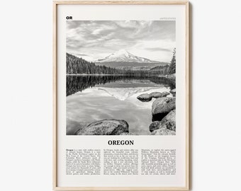 Oregon Druck Schwarz-Weiß Nr. 2, Oregon Wandkunst, Oregon Poster, Oregon Foto, Oregon Wanddekoration, USA, Vereinigte Staaten, Nordamerika