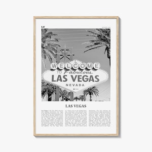 Impression Las Vegas noir et blanc n° 3, art mural Las Vegas, affiche de Las Vegas, photo de Las Vegas, Bellagio, Nevada, USA, États-Unis