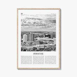 Syracuse Print Black and White New York, Syracuse Wall Art, Syracuse Poster, Syracuse Photo, Syracuse Wall Décor, USA, United States